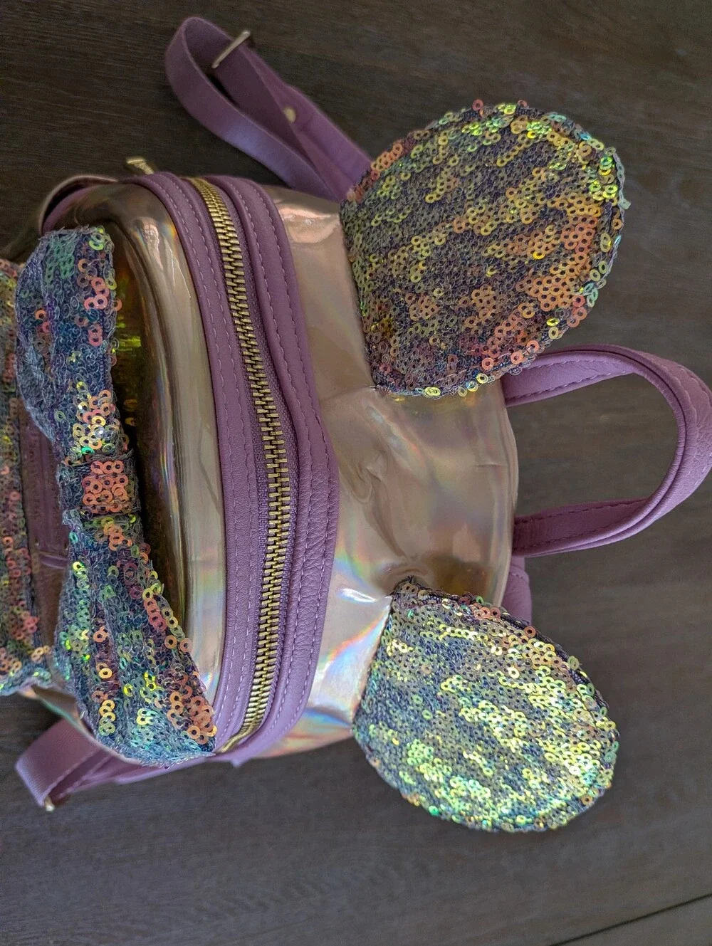 Disney Park Loungefly 50th Anniversary Minnie Mouse Earidescent
